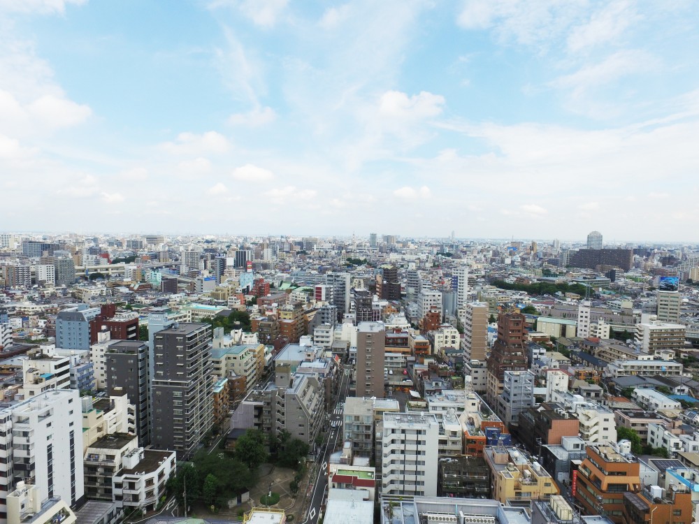 マンションの眺望撮影